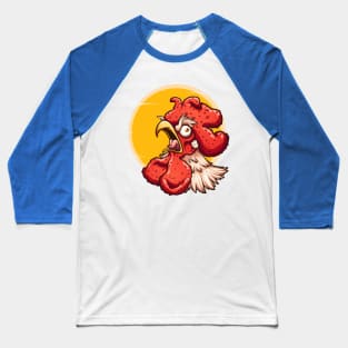 Angry crowing rooster Baseball T-Shirt